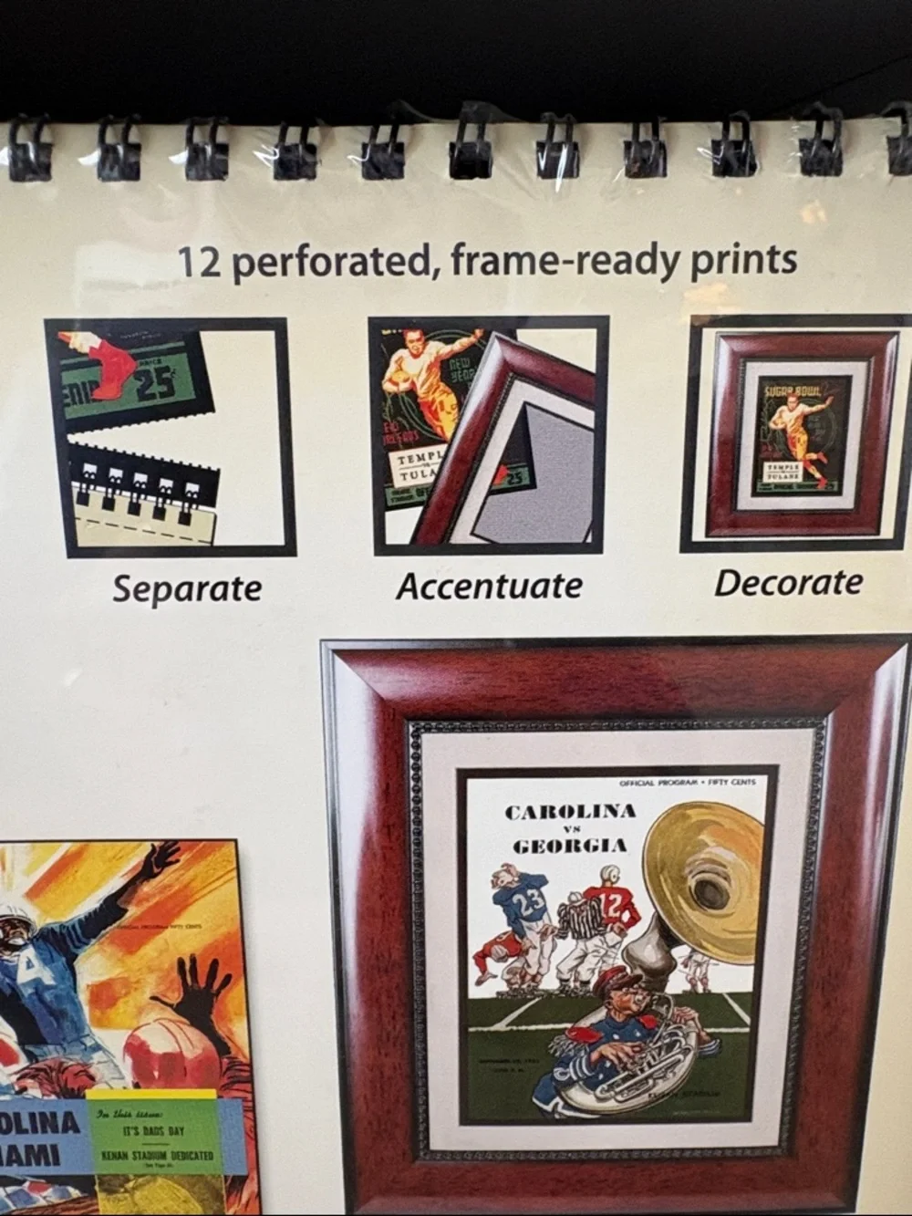 Vintage NC Football Game Day Program Calendar 2014 New